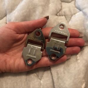 Rare Off-White • Hardware Dangle Earrings in Silver